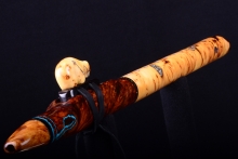 Yellow Cedar Burl Native American Flute, Minor, Mid G-4, #H27D